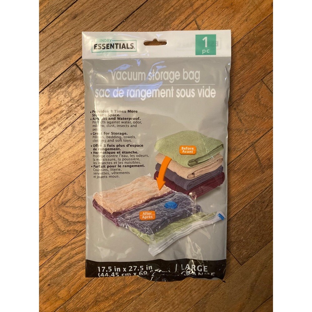 Essentials Vaccuum Seal Storage Bag Travel Organization Large Storage